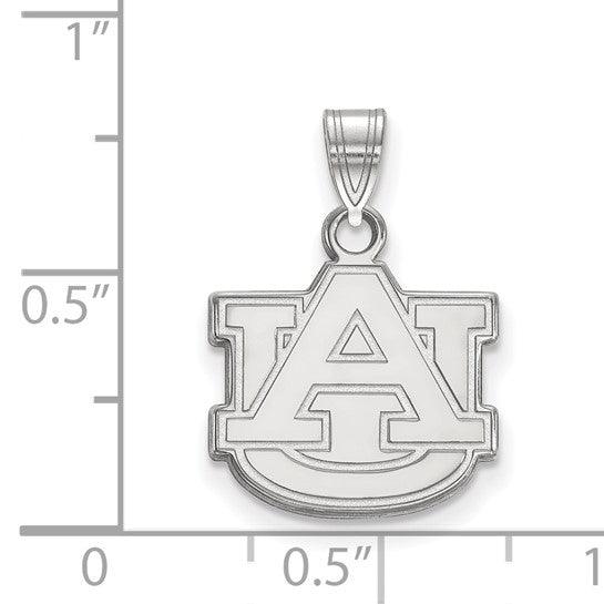 White Gold Auburn University Pendant