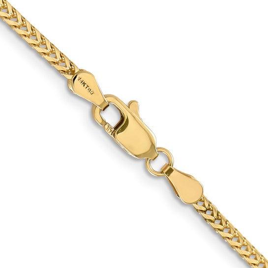 14k Gold 2.0mm Franco Chain