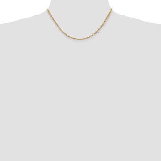 14k Gold 2.0mm Franco Chain