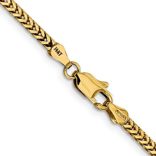 14k Gold 2.3mm Franco Chain