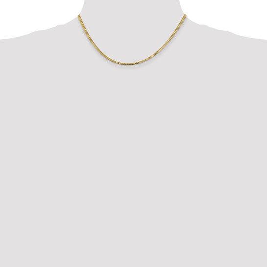 14k Gold 2.3mm Franco Chain