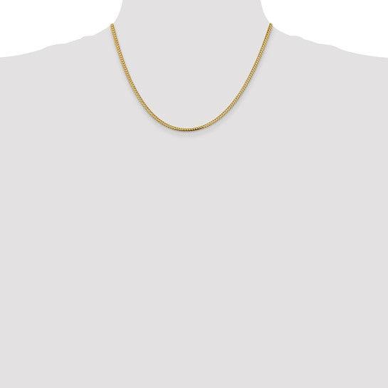 14k Gold 2.3mm Franco Chain