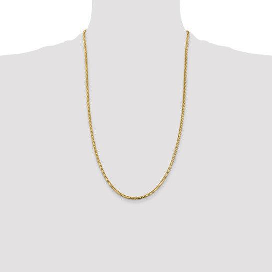 14k Gold 2.3mm Franco Chain