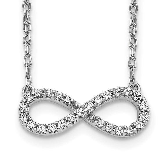 14k Diamond Infinity Symbol Necklace