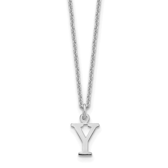 Gold Letter Y Necklace