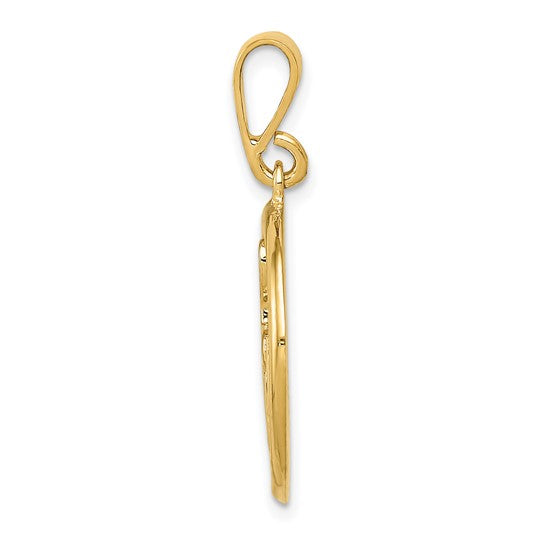 14k Polished Musical Notes Pendant