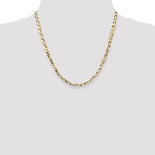 14k 3.8mm Concave Curb Chain