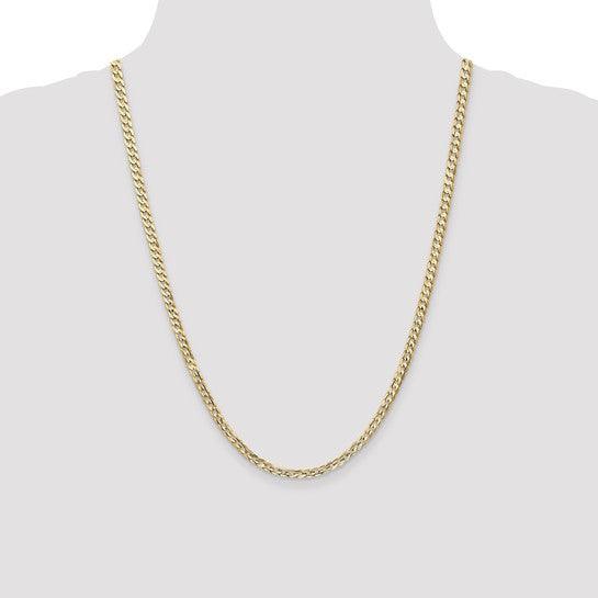 14k 3.8mm Concave Curb Chain