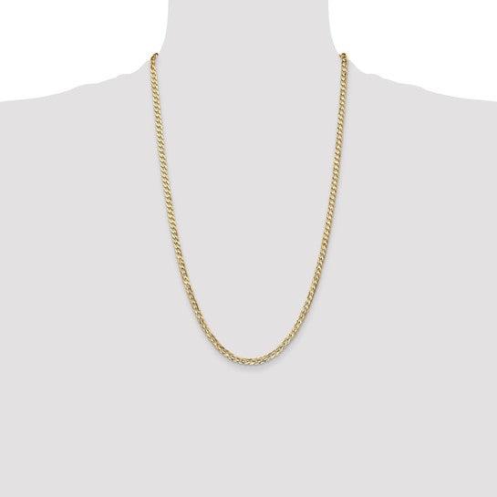 14k 3.8mm Concave Curb Chain