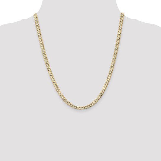 14k 4.5mm Open Concave Curb Chain
