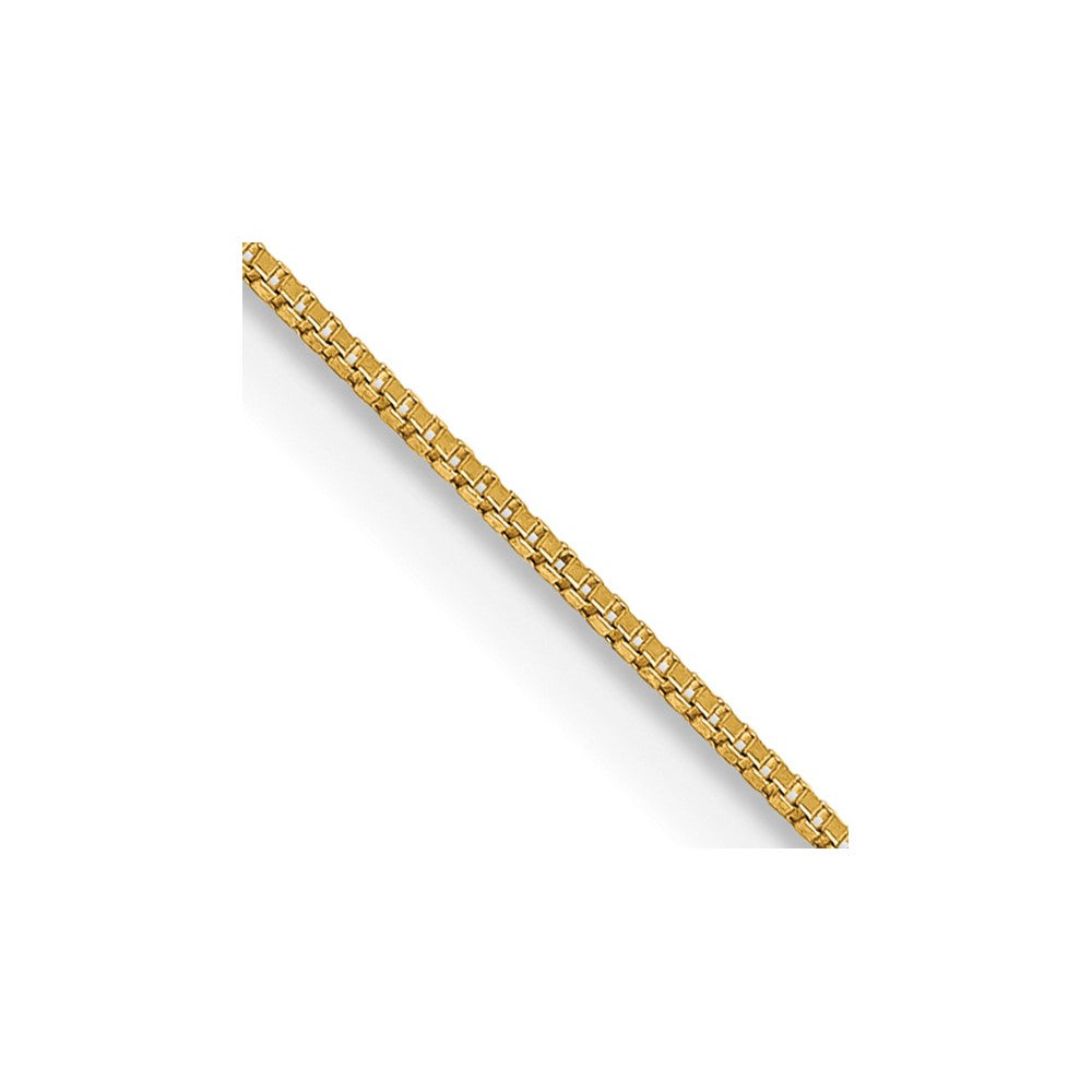 14K Yellow Gold Box Chain — 0.5 mm