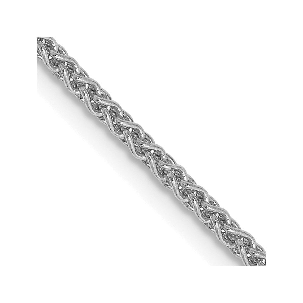 14K White Gold Solid Polished Spiga Chain — 1.7 mm