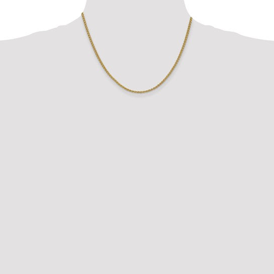 14k 2.1mm Spiga Chain