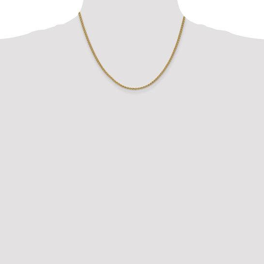 14k 2.1mm Spiga Chain