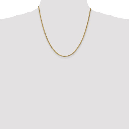 14k 2.1mm Spiga Chain