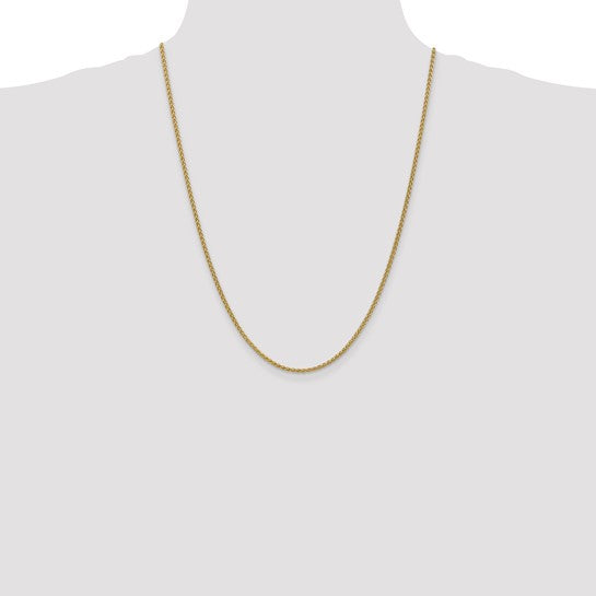 14k 2.1mm Spiga Chain