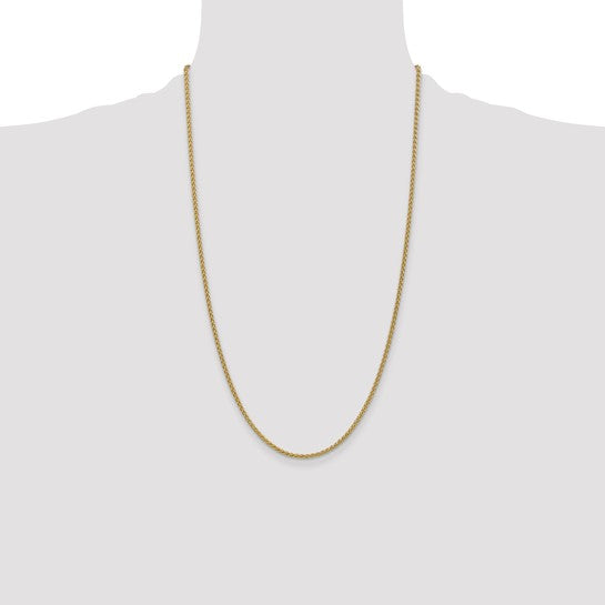 14k 2.1mm Spiga Chain