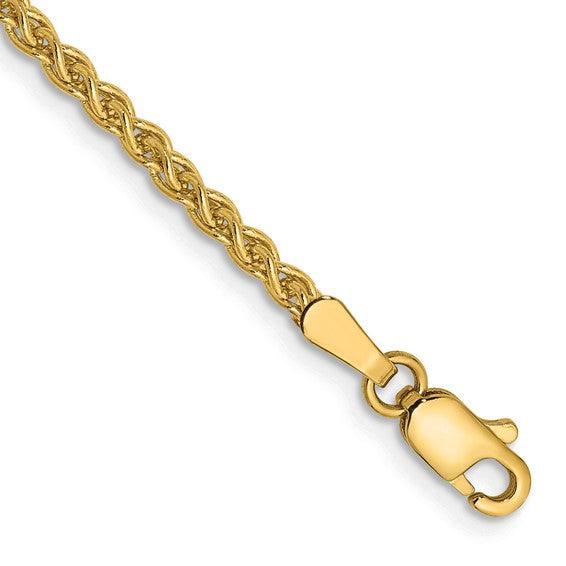 14k 2.00mm Spiga Bracelet