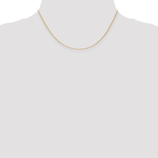 14k 1.1mm Baby Rope Chain