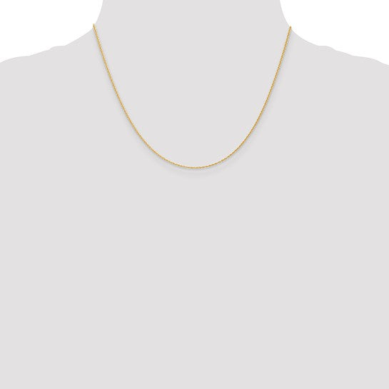 14k 1.1mm Baby Rope Chain