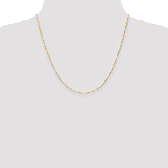 14k 1.1mm Baby Rope Chain