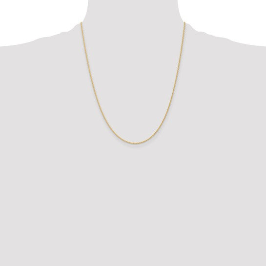 14k 1.1mm Baby Rope Chain