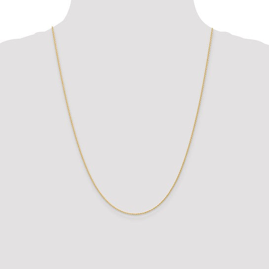14k 1.1mm Baby Rope Chain