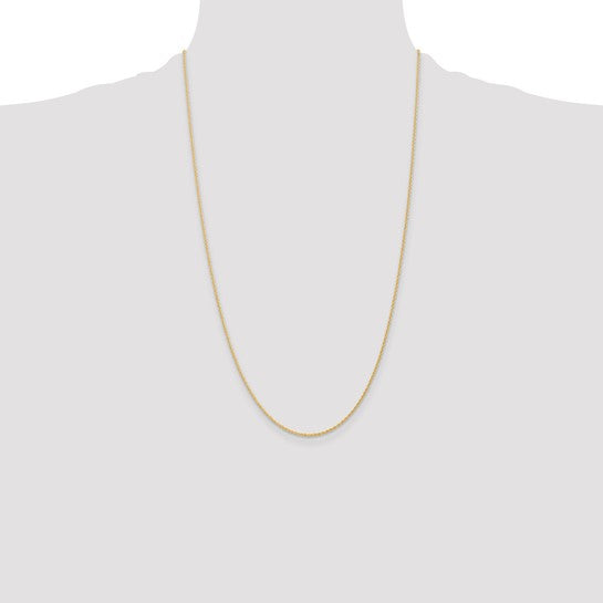 14k 1.1mm Baby Rope Chain