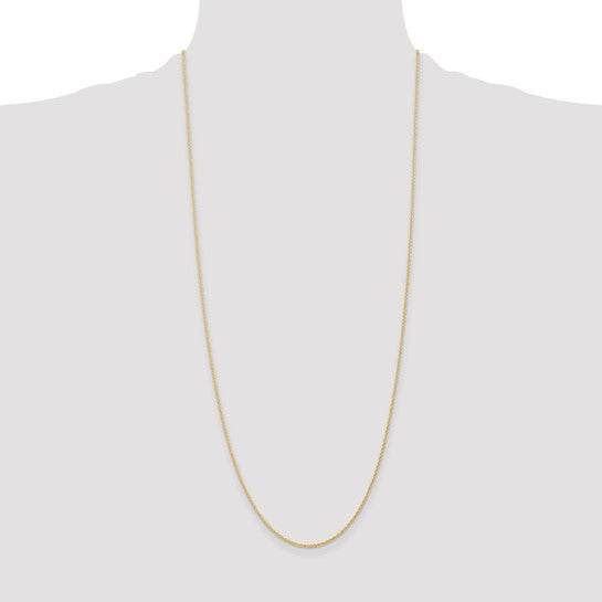 14k 1.1mm Baby Rope Chain