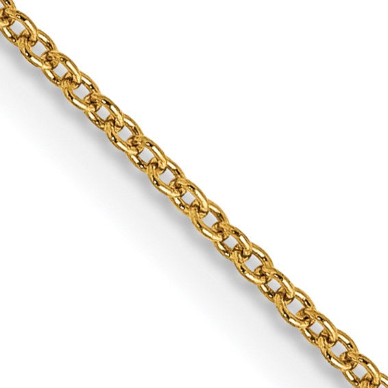 14k 0.9mm Cable Chain