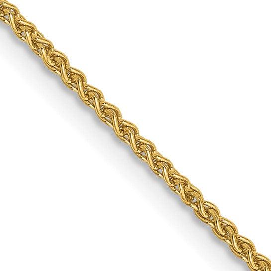 14k 1.25mm 14 Inch Spiga Chain