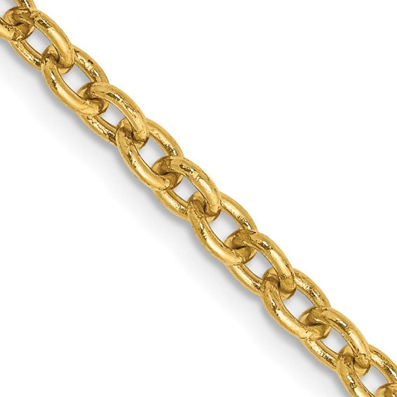 14k 3.2mm Cable Chain