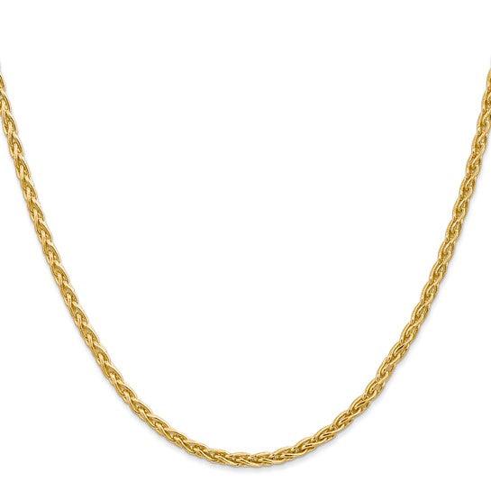 14k 3mm Parisian Wheat Chain