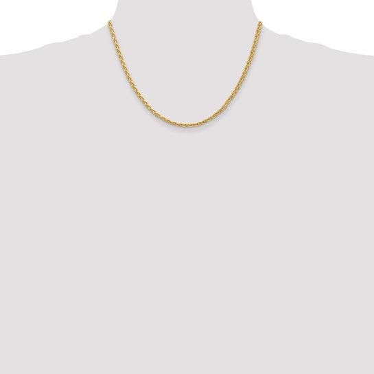 14k 3mm Parisian Wheat Chain