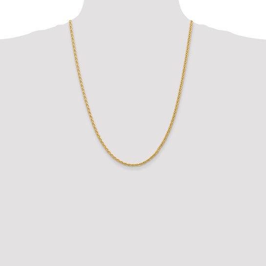 14k 3mm Parisian Wheat Chain