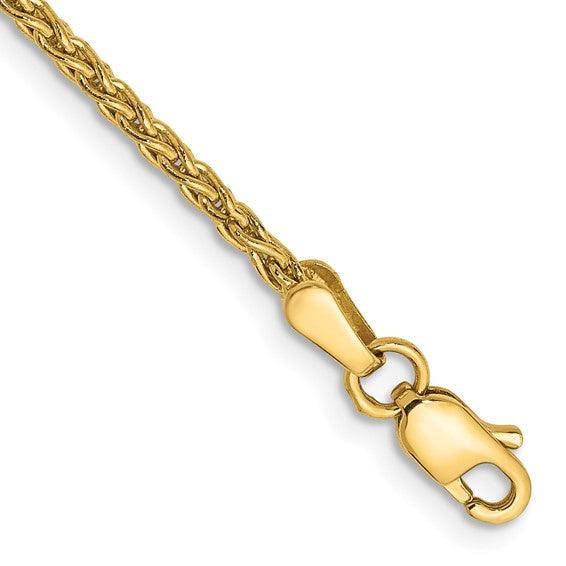 14k 1.75mm Parisian Wheat Anklet