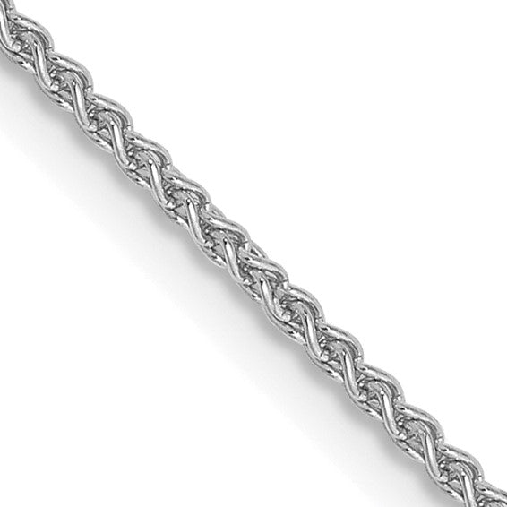 14k White Gold 1.25mm Spiga Chain