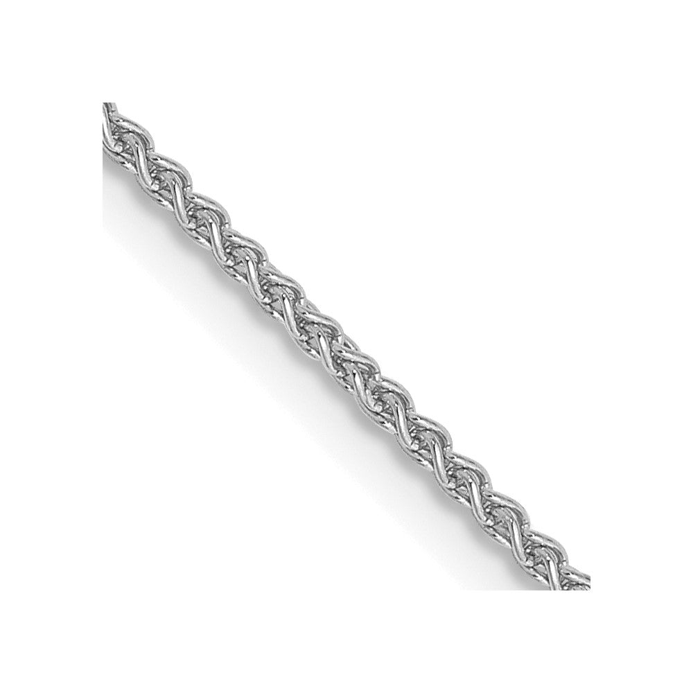 14K White Gold Solid Polished Spiga Chain — 1.25 mm