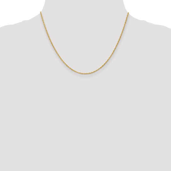 14k 1.3mm Heavy-Baby Rope Chain