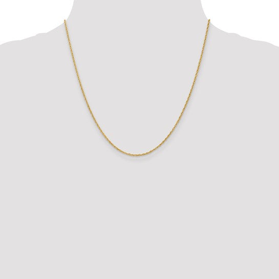 14k 1.3mm Heavy-Baby Rope Chain