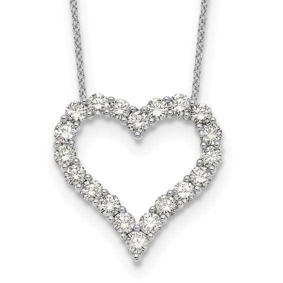 14k Lab Grown Diamond Heart Pendant Necklaces