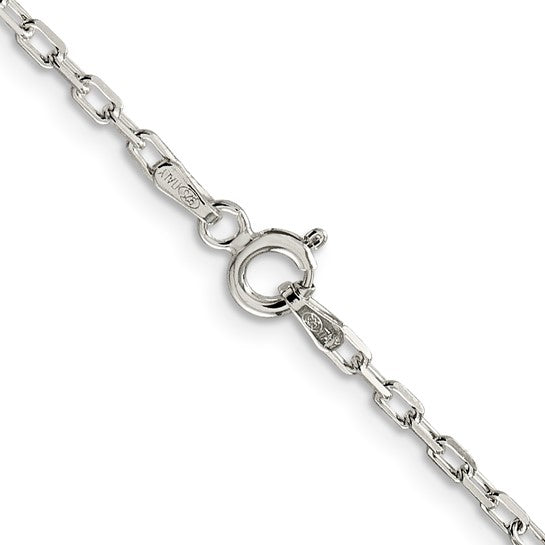 Sterling Silver 3.5mm Diamond Cut Open Link Cable Chain