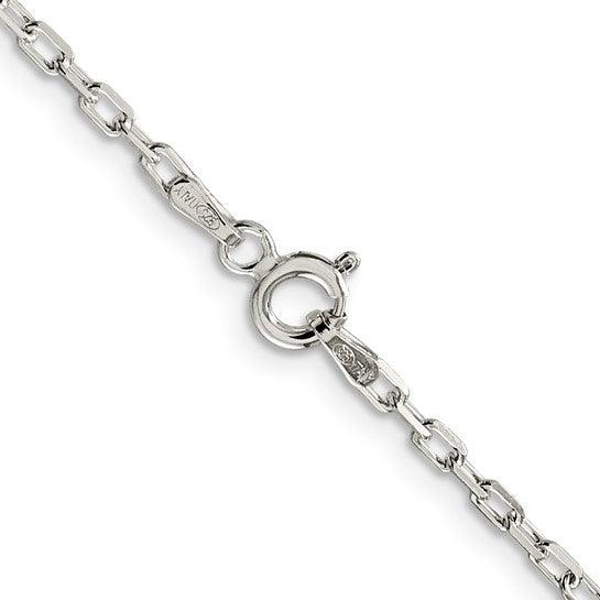 Sterling Silver 3.5mm Diamond Cut Open Link Cable Chain