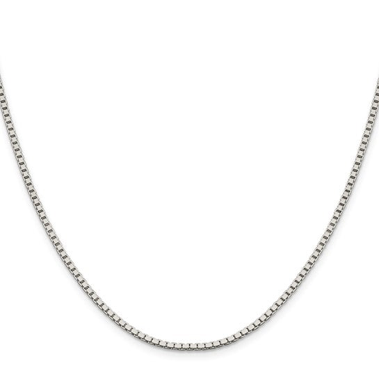 Sterling Silver 4mm Beaded Box Chain