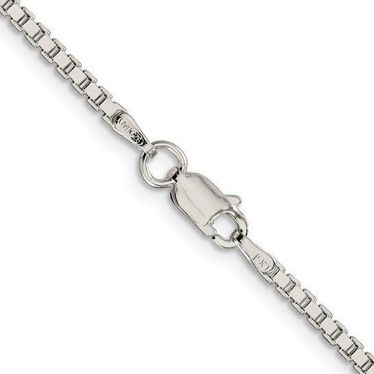 Sterling Silver 4mm Beaded Box Chain