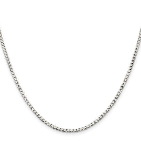 Sterling Silver 2mm Round Box Chain