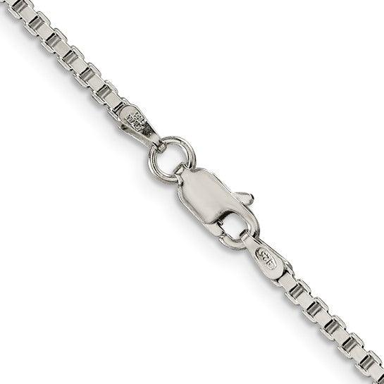 Sterling Silver 2mm Round Box Chain