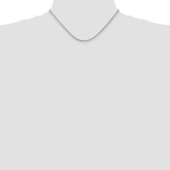 Sterling Silver 2mm Round Box Chain
