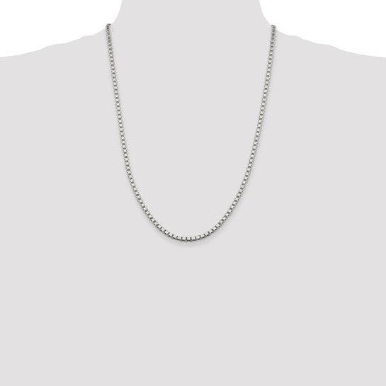 Sterling Silver 3.25mm Box Chain