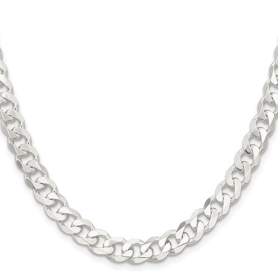 Sterling Silver 7.5mm Curb Chain